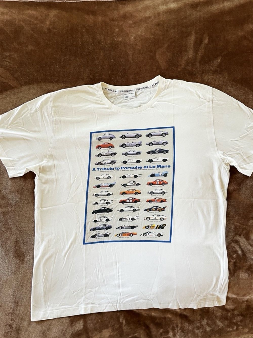 Porsche Driver’s Selection White Graphic Tee Tribute to Porsche at Le Mans XXL
